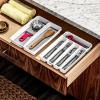 imageMadesmart Mini 5Compartment Premium Antimicrobial Plastic Silverware Tray for Drawers Cutlery and Utensil Tray Kitchen Drawer Organizer White