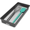 imageMadesmart Plastic Multipurpose Storage Organizer Bin for Drawers LowProfile Storage Bin Drawer Organizer Granite Pack of 1