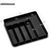 imagemadesmart Premium Antimicrobial Premium Soft Large Silverware Tray NonSlip Kitchen Drawer 6 Compartments MultiPurpose Home Organization EPA Certified Carbon