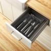 imagemadesmart Small 5 Compartment Silverware Tray OPPWhite OrganizerGranite