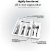 imagemadesmart Small 5 Compartment Silverware Tray OPPWhite OrganizerWhite