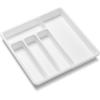 imagemadesmart Small 5 Compartment Silverware Tray OPPWhite OrganizerWhite