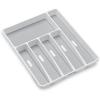 imagemadesmart Classic Large Silverware Tray  White CLASSIC COLLECTION  6Compartments Kitchen Drawer Organizer  SoftGrip Lining and NonSlip Rubber Feet  BPAFreeClassic 6 Compartment Pack of 6