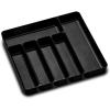 imagemadesmart Premium Antimicrobial Premium Soft Large Silverware Tray NonSlip Kitchen Drawer 6 Compartments MultiPurpose Home Organization EPA Certified Carbon