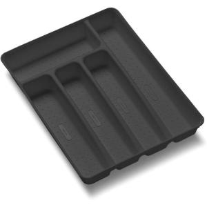 imagemadesmart Small 5 Compartment Silverware Tray OPPWhite OrganizerGranite