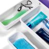 imageMadesmart 8Piece Interlocking Bin Pack Customizable MultiPurpose Drawer One Home Organization BPA Free White 8 Count8Piece