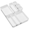 imageMadesmart 8Piece Interlocking Bin Pack Customizable MultiPurpose Drawer One Home Organization BPA Free White 8 Count8Piece