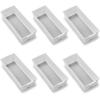 imageMadesmart Organizer Bin NonSkid Feet 155quot X 66quot X 21quot Plastic White With GrayWhite