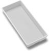 imageMadesmart Organizer Bin NonSkid Feet 155quot X 66quot X 21quot Plastic White With GrayWhiteLight Grey
