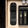 imageMadesmart Premium Antimicrobial Classic Large Knife Mat SoftGrip NonSlip Drawer LongLasting Home Organization EPA Certified CarbonCarbon