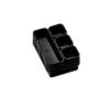 imagemadesmart 8Piece Interlocking Bin PackCarbon Collection Customizable MultiPurpose Storage Durable Easy to Clean ampamp BPAFree