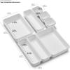 imagemadesmart Antimicrobial 8Piece Interlocking Bin Pack Customizable MultiPurpose Drawer One Home Organization EPA Certified WhitePremiumWhite