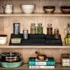 imagemadesmart Antimicrobial Expandable Shelf SoftGrip NonSlip Cabinet MultiPurpose Home Organization EPA Certified CarbonCarbon