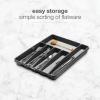 imagemadesmart Classic Large Silverware Tray  Granite CLASSIC COLLECTION  6Compartments Kitchen Drawer Organizer  SoftGrip Lining and NonSlip Rubber Feet  BPAFreeClassic 6 Compartment