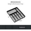 imagemadesmart Classic Large Silverware Tray  Granite CLASSIC COLLECTION  6Compartments Kitchen Drawer Organizer  SoftGrip Lining and NonSlip Rubber Feet  BPAFreeClassic 6 Compartment