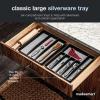 imagemadesmart Classic Large Silverware Tray  Granite CLASSIC COLLECTION  6Compartments Kitchen Drawer Organizer  SoftGrip Lining and NonSlip Rubber Feet  BPAFreeClassic 6 Compartment
