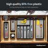 imagemadesmart Classic Large Silverware Tray  Granite CLASSIC COLLECTION  6Compartments Kitchen Drawer Organizer  SoftGrip Lining and NonSlip Rubber Feet  BPAFreeClassic 6 Compartment