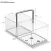 imagemadesmart Fridge Portable ToteCondiment Caddy 1219 x 569 x 438 in 3096 x 1445 x 1111 cm Light Grey