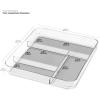 imagemadesmart Gadget Tray  Light Grey  Clear Soft Grip Collection  4compartment  Softgrip Lining  Nonslip Feet  BPAfree