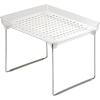 imagemadesmart Large Stacking Shelf  Clear  CABINET COLLECTION  Organizer for Cabinet or Counter  Collapsible Legs for Storage  Nonslip Rubber Feet  BPA FreeClear