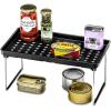 imagemadesmart Large Stacking Shelf  Clear  CABINET COLLECTION  Organizer for Cabinet or Counter  Collapsible Legs for Storage  Nonslip Rubber Feet  BPA FreeCarbon