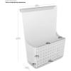imagemadesmart Over Door Wrap Organizer  White  CABINET COLLECTION  Aluminum Foil Parchment and Kitchen Wrap Organizer  Softgrip Hook  BPAFreeWhite