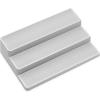 imagemadesmart Shelf Organizer  White  CABINET COLLECTION  3Tier Cabinet Pantry or Countertop Organizer  Softgrip Lining and Nonslip Fee  BPAFree