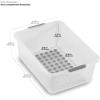 imagemadesmart Small Basket Cabinet Organizer Frost