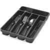 imagemadesmart Value Mini Silverware Tray  Granite  VALUE COLLECTION  5Compartments  Kitchen Cutlery and Flatware Organizer Easy to Clean  BPAFree