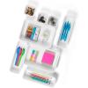 imageMadesmart 8Piece Interlocking Bin Pack Customizable MultiPurpose Drawer One Home Organization BPA Free White 8 Count8Piece Pack of 6