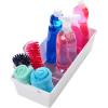 imageMadesmart Organizer Bin NonSkid Feet 155quot X 66quot X 21quot Plastic White With GrayWhite