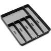 imagemadesmart Classic Large Silverware Tray  Granite CLASSIC COLLECTION  6Compartments Kitchen Drawer Organizer  SoftGrip Lining and NonSlip Rubber Feet  BPAFreeClassic 6 Compartment