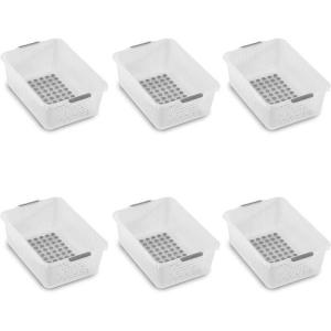 imagemadesmart Small Basket Cabinet Organizer Frost