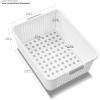 imagemadesmart Classic Collection Storage Basket for Organizing Cabinet Closet Pantry and More Small 1210 L x 810 W x 400 H WhiteClassic White