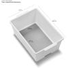 imagemadesmart Classic Collection Storage Basket for Organizing Cabinet Closet Pantry and More Small 1210 L x 810 W x 400 H WhiteClassic White
