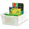 imagemadesmart Classic Collection Storage Basket for Organizing Cabinet Closet Pantry and More Small 1210 L x 810 W x 400 H WhiteClassic White