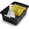 imagemadesmart Classic Collection Storage Basket for Organizing Cabinet Closet Pantry and More Small 1210 L x 810 W x 400 H WhiteGranite
