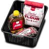 imagemadesmart Classic Collection Storage Basket for Organizing Cabinet Closet Pantry and More Small 1210 L x 810 W x 400 H WhiteGranite