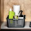 imagemadesmart Classic Collection Storage Basket for Organizing Cabinet Closet Pantry and More Small 1210 L x 810 W x 400 H WhiteGranite