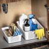 imagemadesmart Classic Collection Storage Basket for Organizing Cabinet Closet Pantry and More Small 1210 L x 810 W x 400 H WhiteWhite
