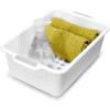 imagemadesmart Classic Collection Storage Basket for Organizing Cabinet Closet Pantry and More Small 1210 L x 810 W x 400 H WhiteWhite