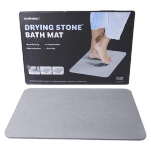 imageMadesmart Super Absorbent Diatomite Drying Stone Bath Mat Quick Drying Easy to Clean