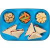 imageMadesmart Dipware 3Bowl Reusable Serving Tray for Appetizers and Snacks FoodSafe Appetizer Serving Platter with 3 Removable Dip Bowls OceanTranslucent Ocean