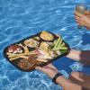 imageMadesmart Dipware 3Bowl Reusable Serving Tray for Appetizers and Snacks FoodSafe Appetizer Serving Platter with 3 Removable Dip Bowls OceanTranslucent Terracotta