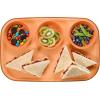 imageMadesmart Dipware 3Bowl Reusable Serving Tray for Appetizers and Snacks FoodSafe Appetizer Serving Platter with 3 Removable Dip Bowls OceanTranslucent Terracotta