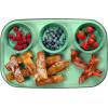 imageMadesmart Dipware 3Bowl Reusable Serving Tray for Appetizers and Snacks FoodSafe Appetizer Serving Platter with 3 Removable Dip Bowls OceanTranslucent Sage