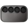 imagemadesmart Dipware Family Style Serving Tray 4Bowl Plate for BBQs and Gatherings Detachable Bowls Dishwasher ampamp Microwave Safe Reusable Plate Carbon