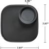 imagemadesmart Dipware Small Plate Great for Snacks ampamp Events Dishwasher ampamp Microwave Safe Removable ampamp Collapsible Bowl for Easy Storage Carbon