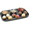 imageMadesmart Dipware 3Bowl Reusable Serving Tray for Appetizers and Snacks FoodSafe Appetizer Serving Platter with 3 Removable Dip Bowls OceanTranslucent Carbon
