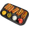 imagemadesmart Dipware Family Style Serving Tray 4Bowl Plate for BBQs and Gatherings Detachable Bowls Dishwasher ampamp Microwave Safe Reusable Plate Carbon